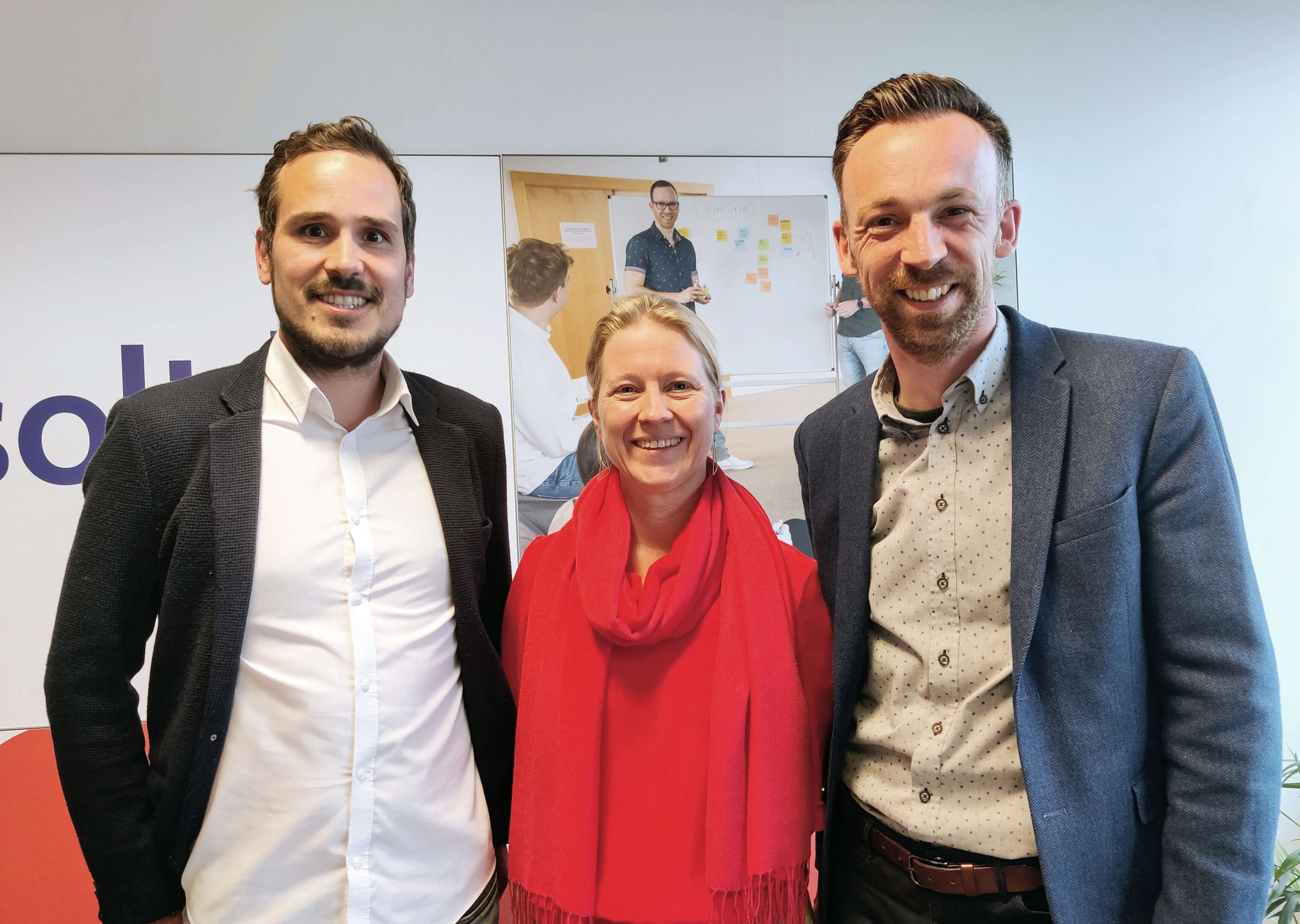 Dominique De Cooman geeft het roer aan Anneleen Demasure - Dominique, Steven en Anneleen op de foto